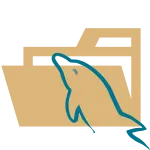 Light Mysql Opened SVG Icon